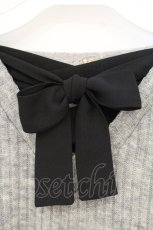 画像3: axes femme / バックレースアップニットトップス M グレー×シロ O-26-10-24-066-AX-TO-IG-OS (3)