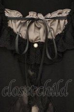 画像2: axes femme / レイヤード風サテンプルオーバー M クロ O-26-10-24-072-AX-TO-IG-OS (2)