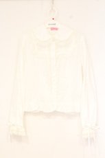画像1: Angelic Pretty / スクエア切替セレモニーブラウス  シロ O-26-10-24-078-AP-BL-OW-OS (1)
