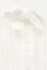 画像2: PINK HOUSE / リボンいっぱいブラウス  シロ O-26-10-24-081-LO-BL-OW-OS (2)