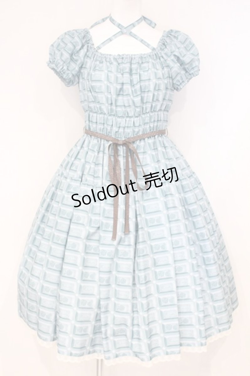 画像1: Enchantlic Enchantilly / アンシャンテリーチョコレートワンピース L アリスブルーチョコレート O-26-10-24-011-LO-OP-OW-OS (1)