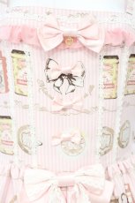 画像2: metamorphose / 【プラスサイズ】Classic Tea House シフォンフリルジャンパースカート 2 ピンク系 O-26-10-24-012-ME-OP-OW-OS (2)