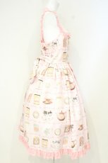 画像4: metamorphose / 【プラスサイズ】Classic Tea House シフォンフリルジャンパースカート 2 ピンク系 O-26-10-24-012-ME-OP-OW-OS (4)