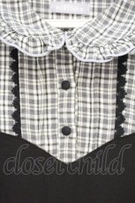 画像2: axes femme POETIQUE / レイヤードデザインフリルワンピース M クロ O-26-10-24-019-AX-OP-IG-OS (2)