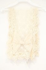 画像1: axes femme / スウィートレースストール  アイボリー O-26-10-25-001-AX-ZA-IG-OS (1)