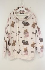 画像1: Honey Cinnamon / チョコシナモン総柄パーカー F ピンク O-26-10-25-028-LO-TO-YM-OS (1)