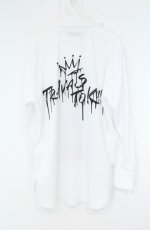 画像3: TRAVAS TOKYO / クラウンベアープリントBIGシャツ  ホワイト O-26-10-25-031-PU-BL-YM-OS (3)