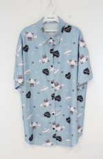 画像1: majoretty / シナモロール半袖シャツ M-L サックス O-26-10-25-032-LO-BL-YM-OS (1)