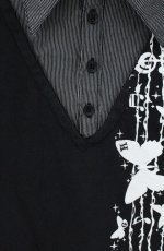 画像3: PUTUMAYO / 重ね着風Tシャツ  ブラック O-26-10-25-046-PT-TO-OW-OS (3)