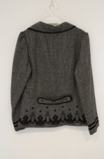 画像3: axes femme / 裾フロッキーツイードジャケット L グレー O-26-10-25-063-AX-JA-OW-OS (3)