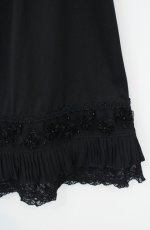 画像2: axes femme / 裾モチーフ使いペチスカート M クロ O-26-10-25-069-AX-SK-OW-OS (2)