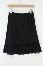 画像3: axes femme / 裾モチーフ使いペチスカート M クロ O-26-10-25-069-AX-SK-OW-OS (3)
