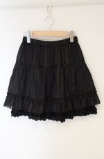 画像1: axes femme / はしごリボンストライプスカート M クロ O-26-10-25-070-AX-BL-OW-OS (1)