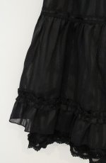 画像2: axes femme / はしごリボンストライプスカート M クロ O-26-10-25-070-AX-BL-OW-OS (2)