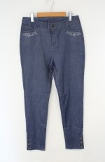 画像1: axes femme / Style ストレッチスキニーパンツ XL インディゴ O-26-10-25-082-AX-PA-IG-OS (1)