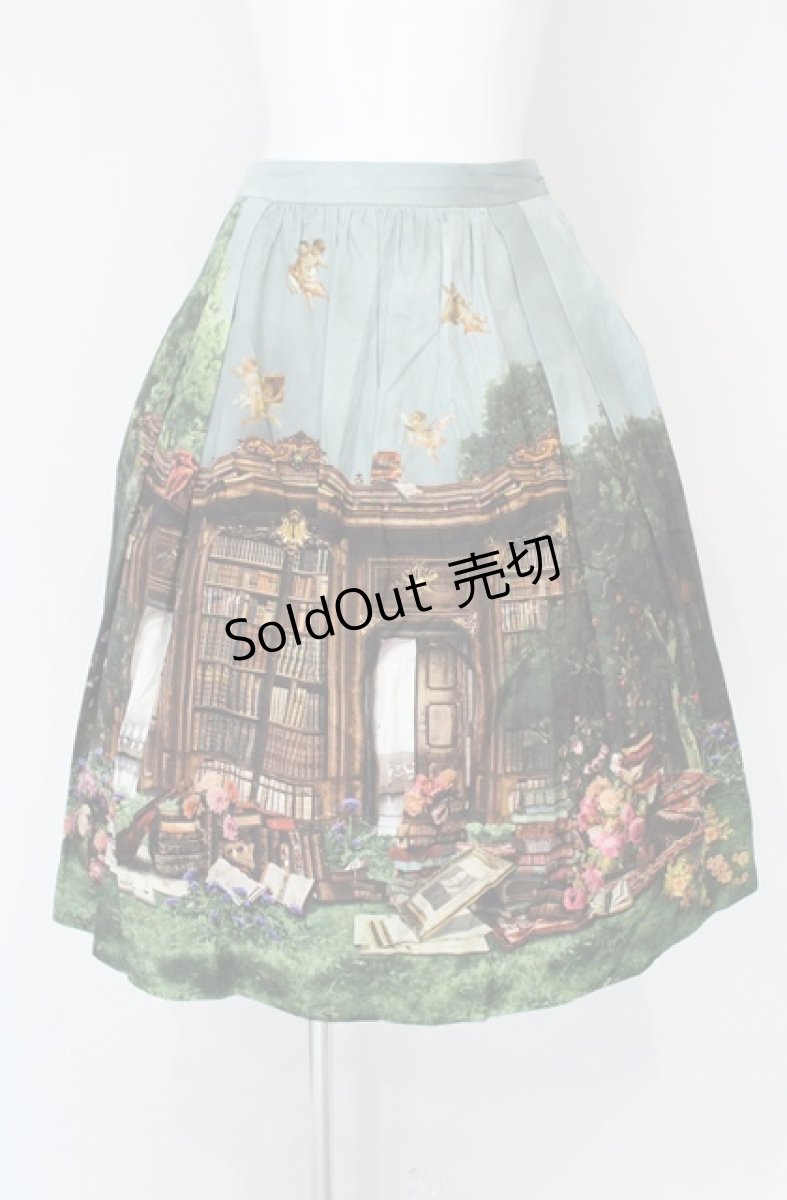 画像1: Jane Marple / Holy library dress skirt（ホーリーライブラリードレススカート） M グリーン系 O-26-10-25-085-JM-SK-IG-OS (1)