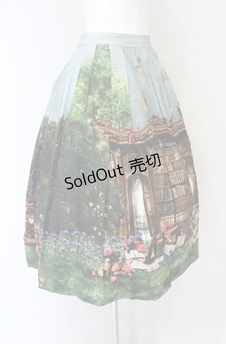 画像2: Jane Marple / Holy library dress skirt（ホーリーライブラリードレススカート） M グリーン系 O-26-10-25-085-JM-SK-IG-OS (2)