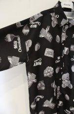 画像2: Honey Cinnamon / チョコベアBIGシャツ  ブラック O-26-10-25-024-LO-BL-YM-OS (2)