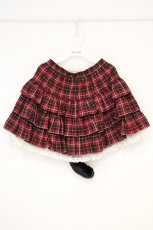画像1: PUTUMAYO / チェックフリルしっぽスカート  レッド O-26-10-26-028-PT-SK-IG-OS (1)