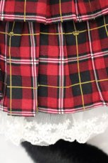 画像2: PUTUMAYO / チェックフリルしっぽスカート  レッド O-26-10-26-028-PT-SK-IG-OS (2)