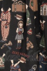 画像3: Jane Marple / ペーパードール柄ゴブランスカート M クロ O-26-10-26-035-JM-OP-IG-OS (3)
