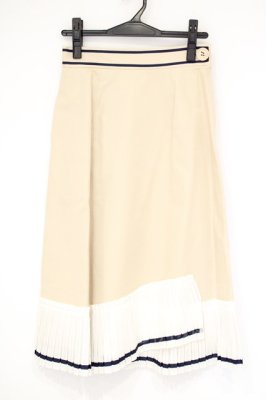 Preview of 裾プリーツロングスカート M ベージュ