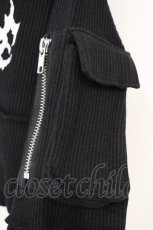 画像3: DimMoire / ZIP UPクロップトップス  ブラック O-26-10-26-047-PU-TO-IG-OS (3)