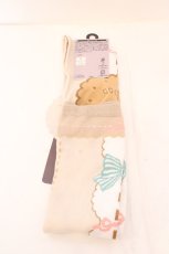 画像2: majoretty / 五月アイ/サツキアイ*リボンOVKオーバーニーソックス 23~25cm ベージュ O-26-10-26-1047-LO-ZA-OW-OS (2)