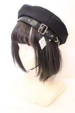画像1: Amavel / Iron Veilベレー帽  クロ O-26-10-26-1012-CA-AC-OW-OS (1)