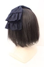 画像2: 尾州ロリィタ / ヘッドドレス  ネイビー O-26-10-26-1017-LO-AC-OW-OS (2)