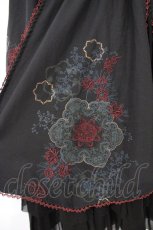 画像3: Ozz oneste / 和チャイナプリント刺繍スカート  ブラック×レッド O-26-10-26-053-OO-SK-IG-OS (3)