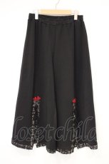 画像1: Qutie Frash / 2018"龍虎"ワイドパンツ  ブラック×レッド O-26-10-26-059-QU-PA-IG-OS (1)