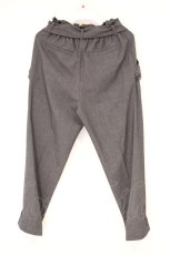 画像3: axes femme / ベルト付き刺繍入りタックパンツ M グレー O-26-10-26-067-AX-PA-YM-OS (3)