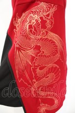 画像3: Qutie Frash / 龍プリントクロスキャミ  レッド×ブラック O-26-10-26-007-QU-TO-IG-OS (3)