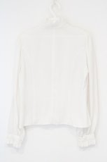画像4: Innocent World White / スタンドカラーリボンブラウス M シロ O-26-10-26-069-IW-BL-YM-OS (4)