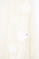 画像2: axes femme / 後ろレースニットドルマントップス M アイボリー O-26-10-26-072-AX-TO-IG-OS (2)
