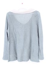 画像3: axes femme / タイ風カラーニットトップス M グリーン×アイボリー O-26-10-26-078-AX-TO-IG-OS (3)