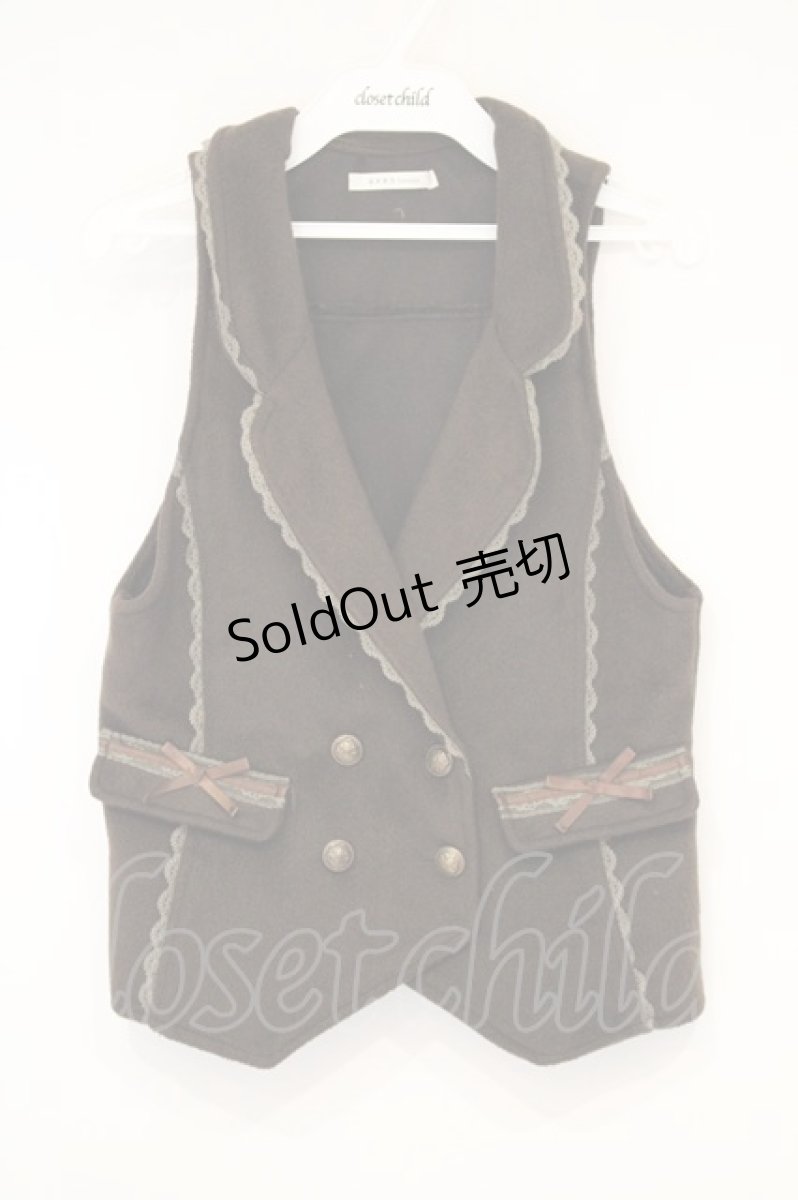 画像1: axes femme / バックレースアップベスト M ブラウン O-26-10-27-031-AX-TO-OW-OS (1)