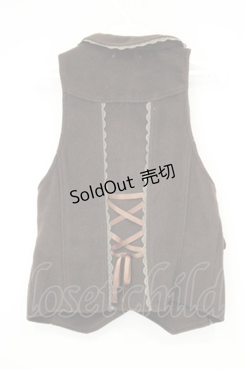 画像3: axes femme / バックレースアップベスト M ブラウン O-26-10-27-031-AX-TO-OW-OS (3)