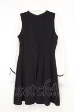 画像3: evelyn / ハイネックレースドッキングワンピース  クロ×シロ O-26-10-27-032-LO-OP-OW-OS (3)