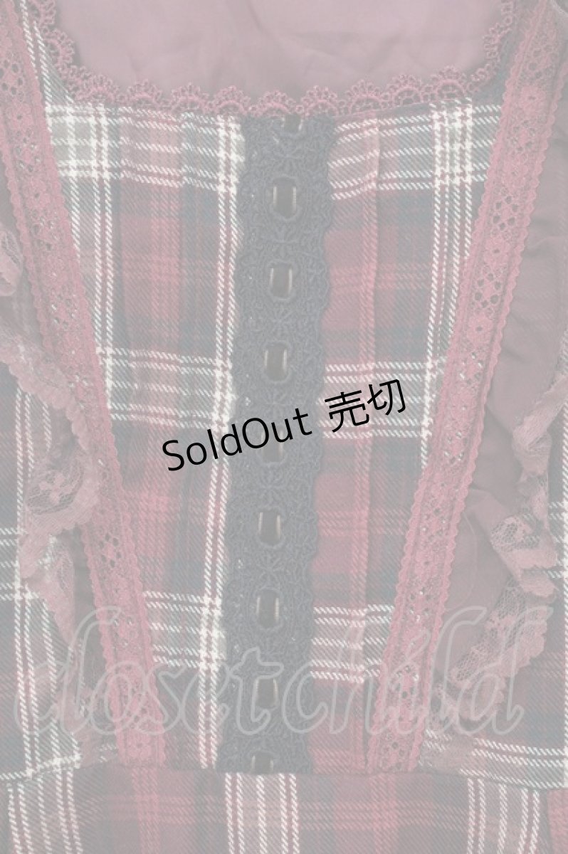 画像2: axes femme / 先染めチェックイレヘムチュニ M ワイン O-26-10-27-033-AX-OP-OW-OS (2)