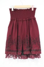 画像3: axes femme / 刺繍入りハイウエストスカート M ワイン O-26-10-27-039-AX-SK-OW-OS (3)