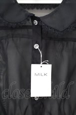 画像2: MILK / アイスフラッペブラウス  クロ O-26-10-27-052-ML-BL-IG-OS (2)