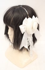 画像1: Estrellas / シープホーンカチューシャ  ホワイト O-26-10-27-1042-LO-AC-OW-OS (1)