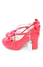 画像2: Lococo×byあしながおじさん / My Ribbon Shoes 24.0cm アカ O-26-10-27-1004-LO-SH-OW-OS (2)