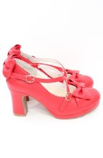 画像4: Lococo×byあしながおじさん / My Ribbon Shoes 24.0cm アカ O-26-10-27-1004-LO-SH-OW-OS (4)
