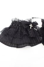 画像2: ATELIER PIERROT / holy veil cuffs　カフス/お袖留め  ブラック O-26-10-27-1024-EL-ZA-OW-OS (2)