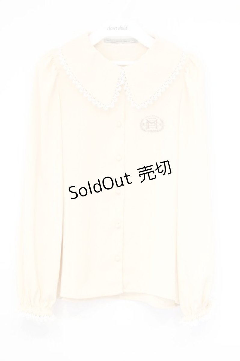画像1: Maison de FLEUR Petite Robe canone / 春の指定ブラウス  ベージュ O-26-10-27-059-LO-BL-IG-OS (1)