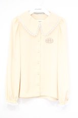 画像1: Maison de FLEUR Petite Robe canone / 春の指定ブラウス  ベージュ O-26-10-27-059-LO-BL-IG-OS (1)