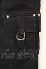 画像3: Rozen Kavalier / ストレッチカーゴパンツ  ブラック O-26-10-27-064-OO-PA-IG-OS (3)